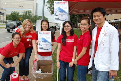 Rx Students at Drug Take-back Day